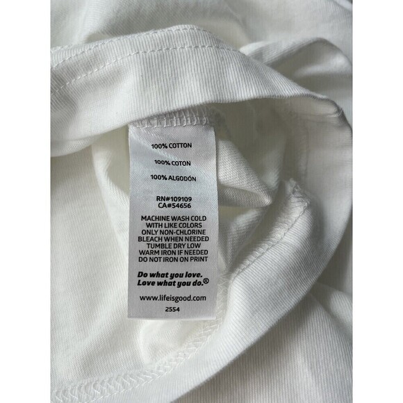 Life is Good Shirt Womens XXL Crusher Tee White We Got This America Patriotic - Picture 10 of 10